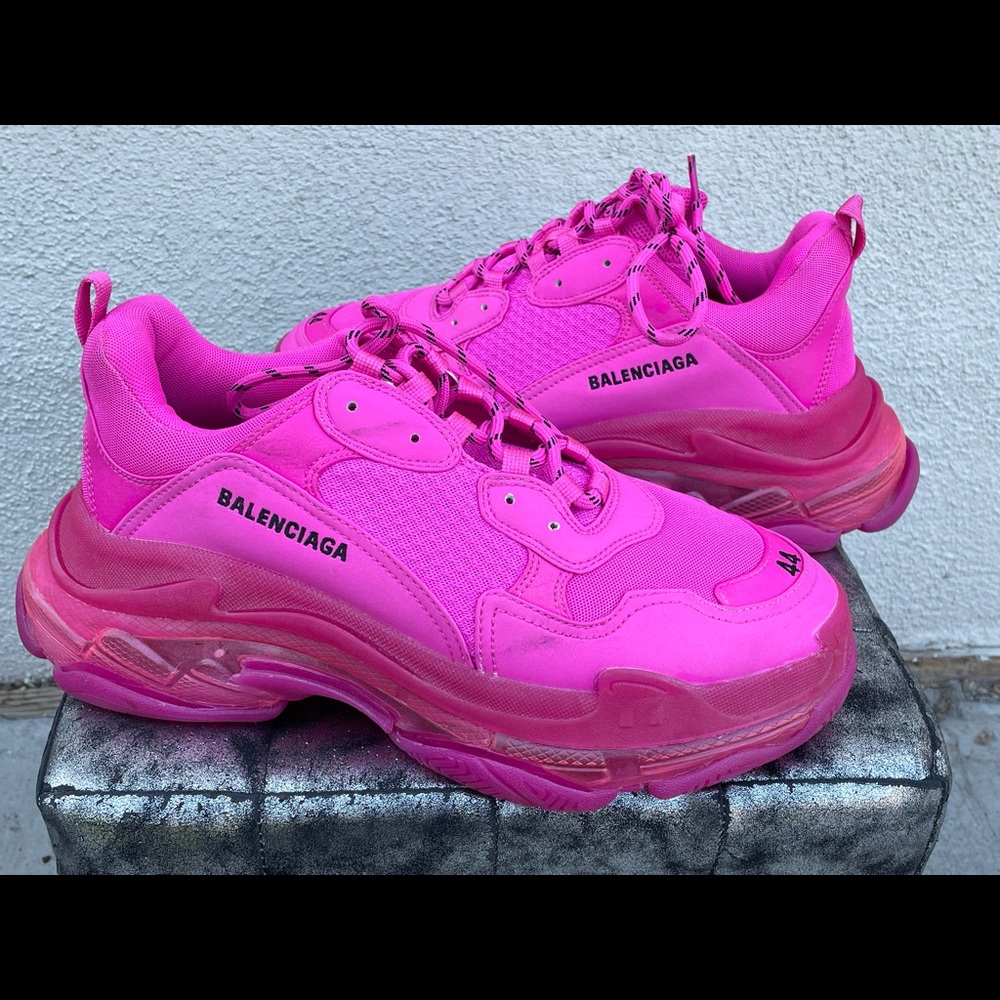 Men’s Triple S Clear Sole Trainers Sneakers